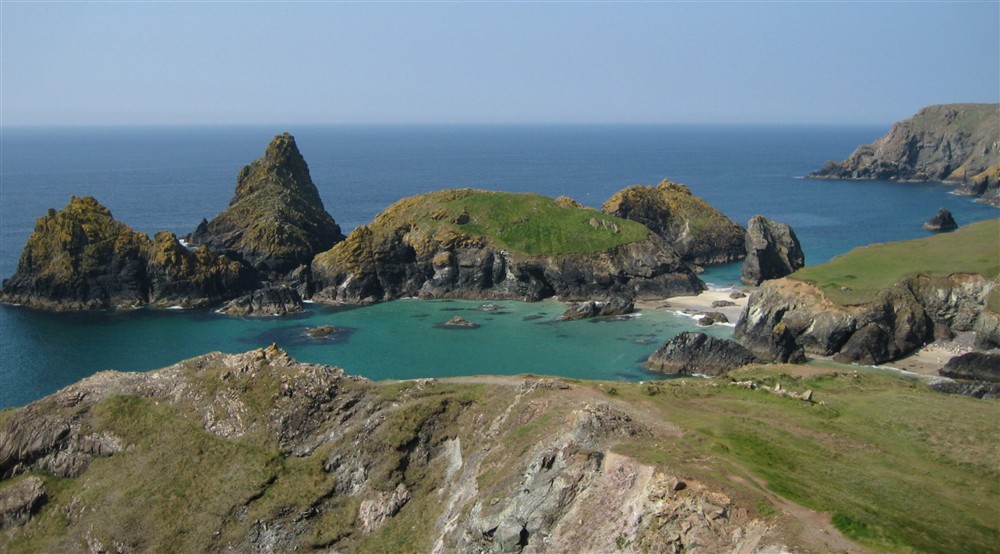 A view of Kynance Cove, Lizard, Cornwall at Llyndy Bothy in Beddgelert, Gwynedd