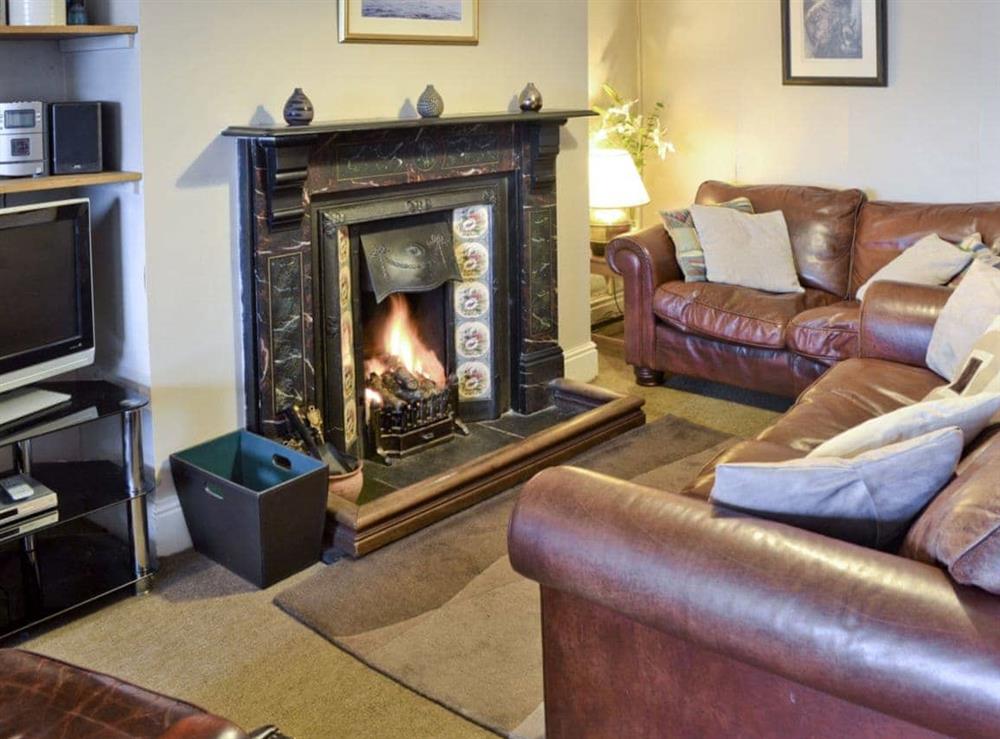 Living room at Llys Aled in Y Felinheli, Gwynedd, Great Britain