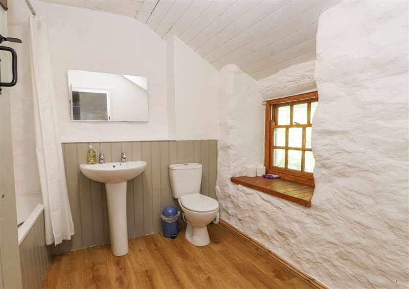 The bathroom at Llys Emrys, Beddgelert