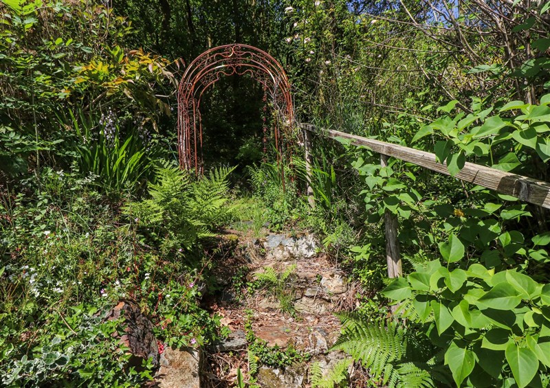 The garden in Llys Emrys at Llys Emrys, Beddgelert