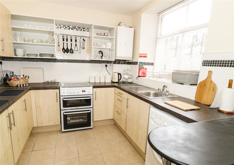 Kitchen at Llys Madoc, Basement Apartment, Penmaenmawr