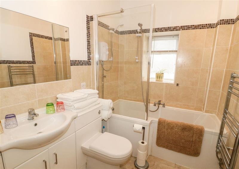This is the bathroom at Llys Madoc, Basement Apartment, Penmaenmawr