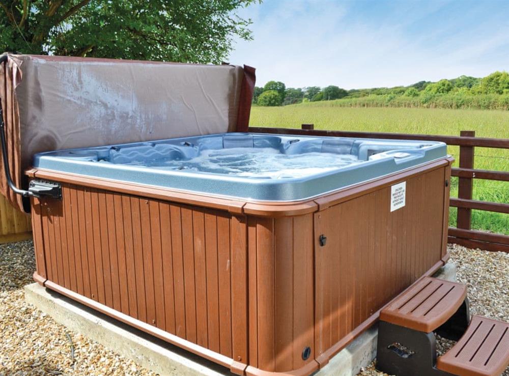 Hot tub at Llys yr Onnen in Clarbeston Road, Pembrokeshire