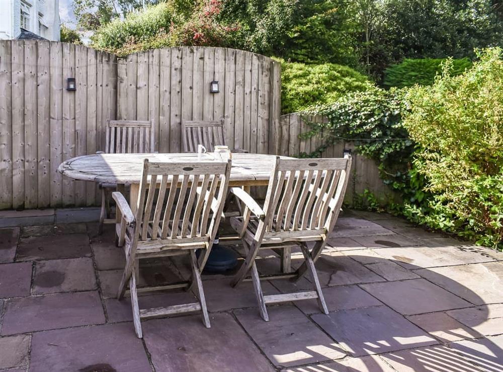 Outdoor area at Lobbs Cottage in St Just in Roseland, near Truro, Cornwall