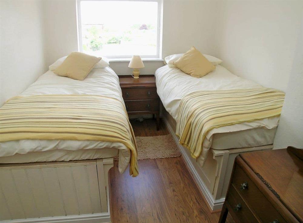 Twin bedroom at Lobster Cottage in Flamborough, near Bridlington, North Humberside