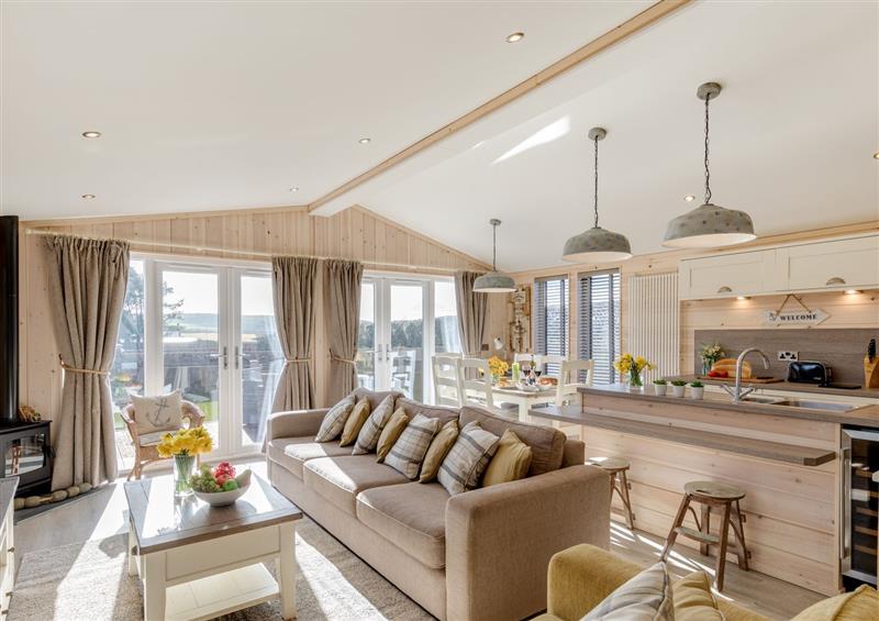 Enjoy the living room at Lobster Lodge, Runswick Bay