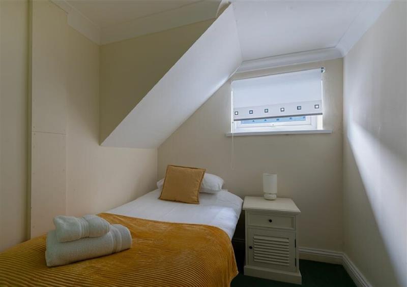 One of the bedrooms at Lobster Lodge, Seahouses