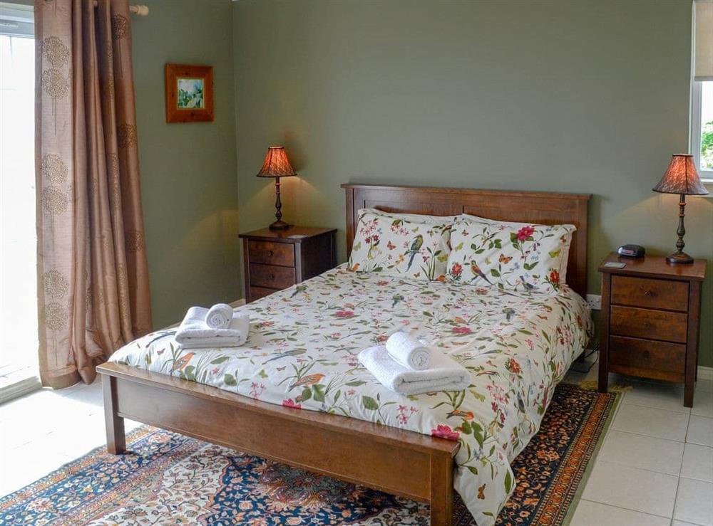 Comfortable double bedroom at Lobster Ponds in Helmsdale, Highland