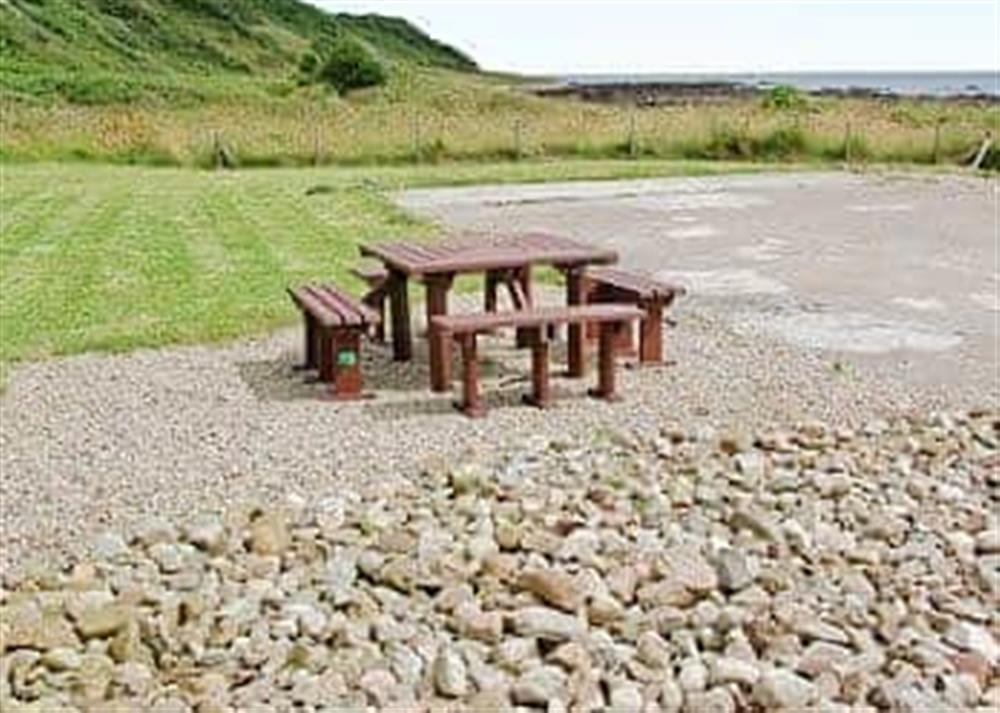 Sitting out area at Lobster Ponds in Helmsdale, Highland
