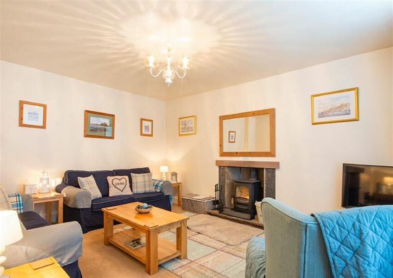This is the living room at Lobster Pot Cottage, Seahouses