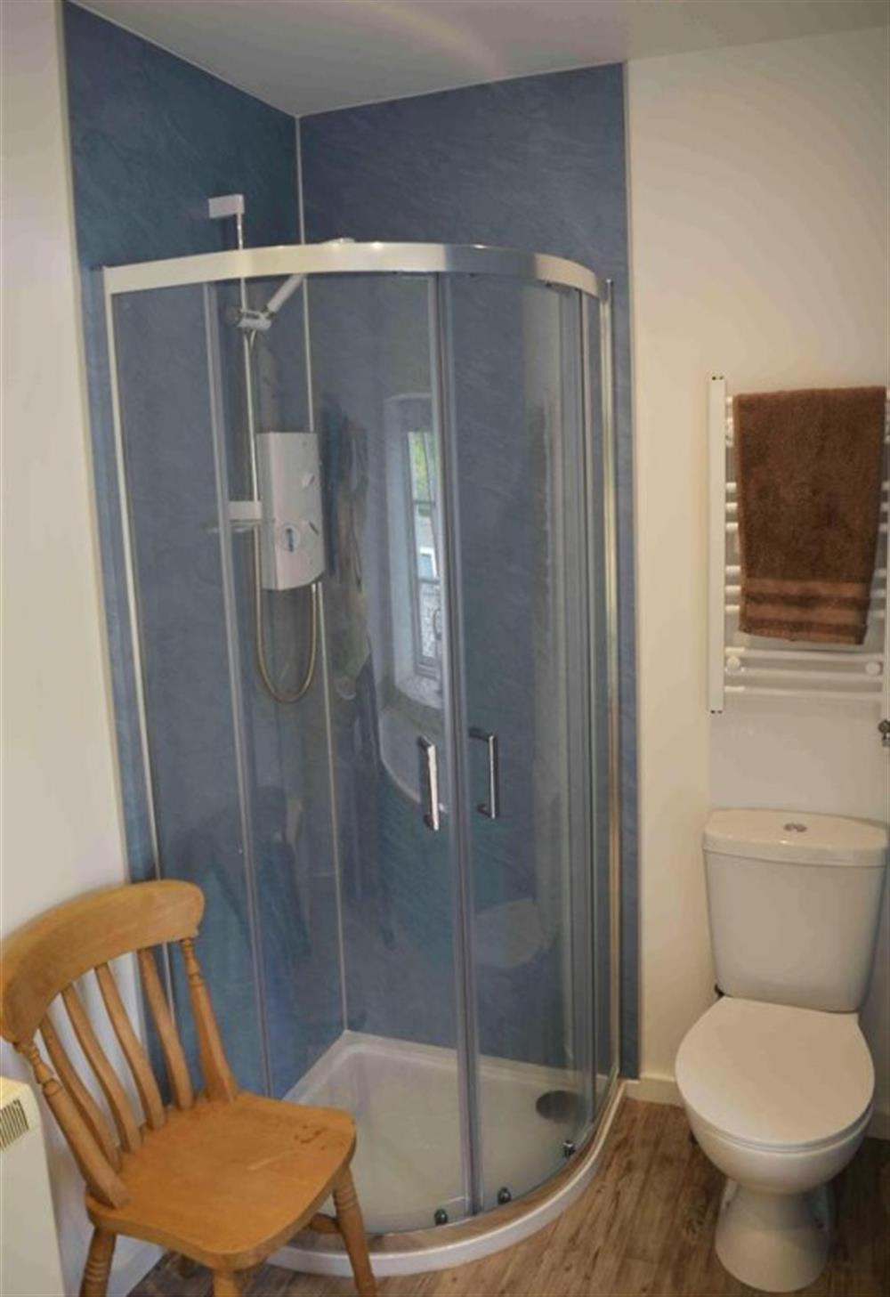 Bathroom - enclosed shower  at Lobster Pot in Portloe