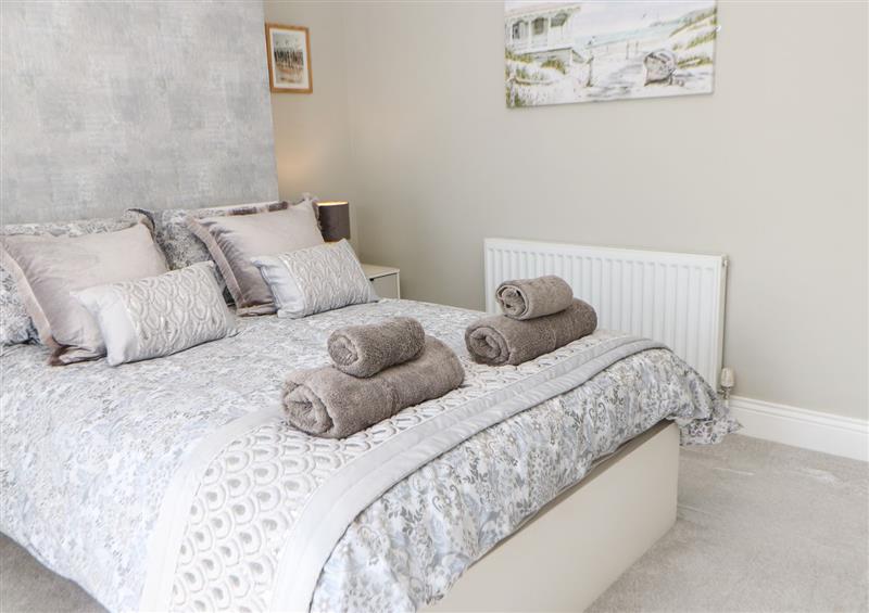 One of the bedrooms at Lobster Pot Retreat, Newbiggin-By-The-Sea