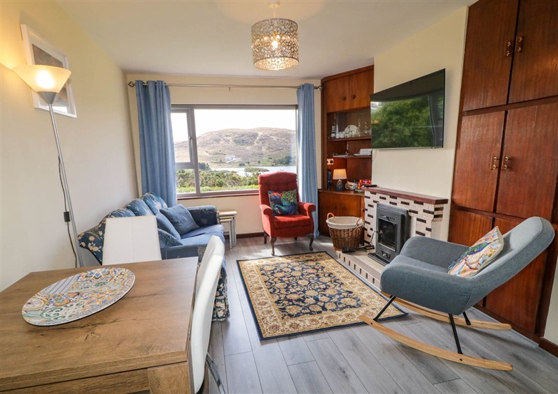 Relax in the living area at Loch Illion View, Dungloe