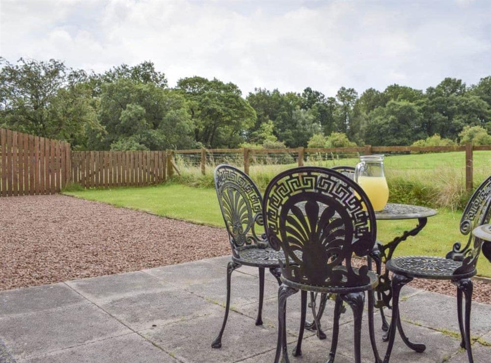 Lovely countryside views from the patio at The Stables, 