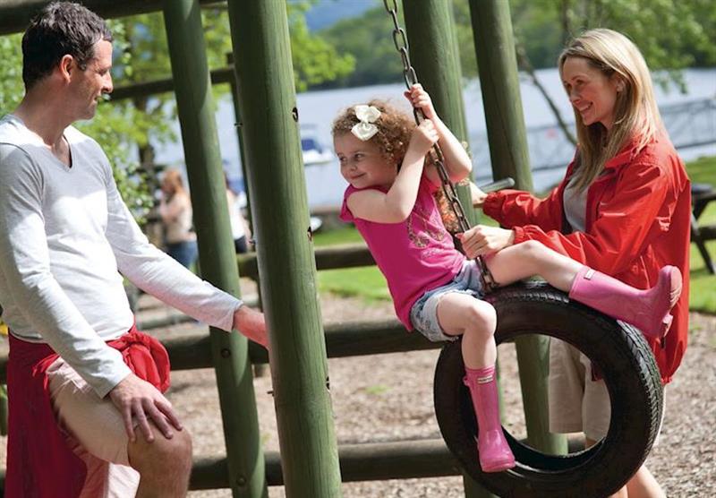 Children’s play area at Loch Lomond Holiday Park in Inveruglas, Tarbet, Perthshire & Southern Highlands