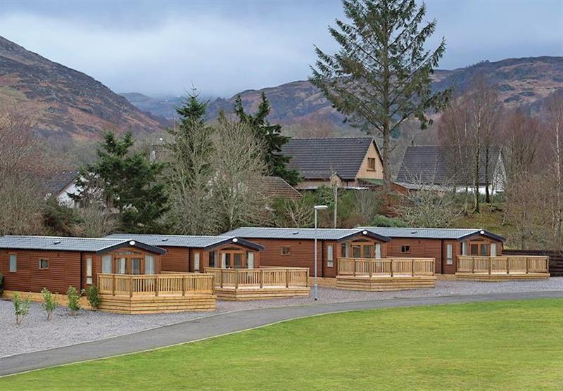 The lodges and setting at Loch Ness Retreat in Fort Augustus, Inverness-shire