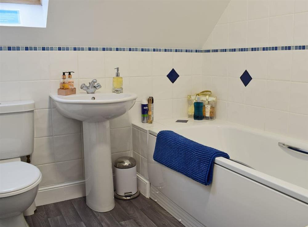 Well presented bathroom at Loch View Cottage in Strathyre, near Callander, Perthshire