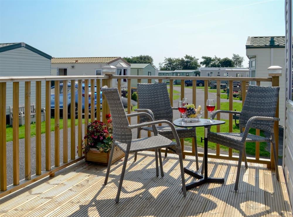 Decking at Loch View in Stranraer, Wigtownshire