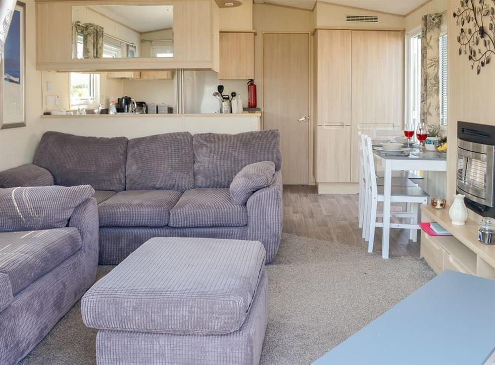 Open plan living space at Loch View in Stranraer, Wigtownshire