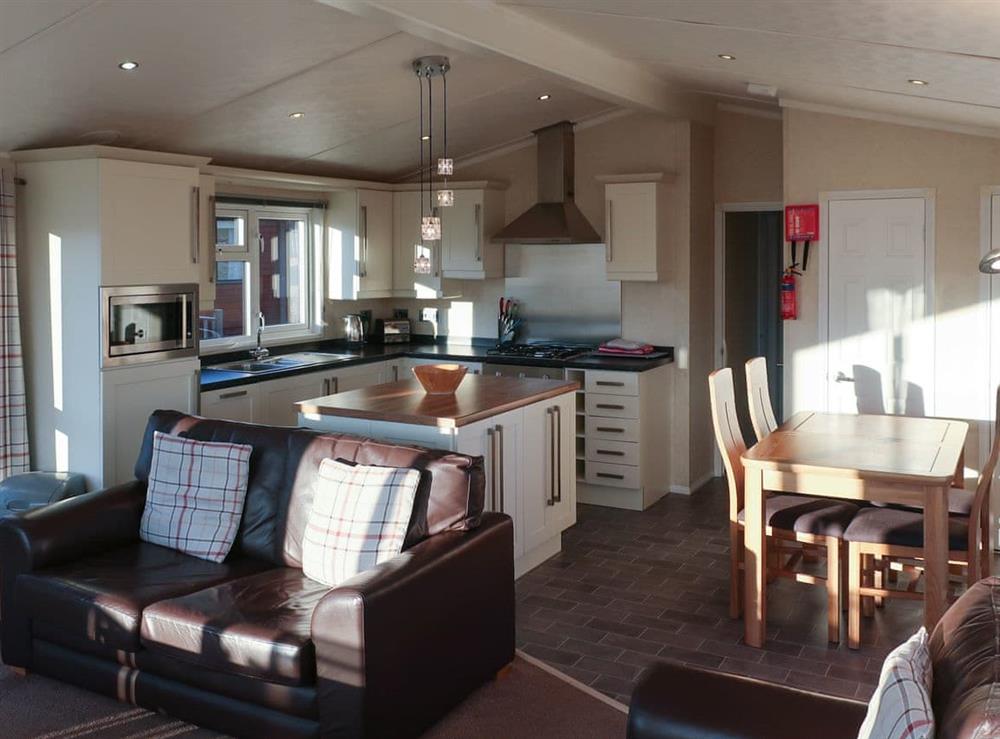 Light and airy open-plan living space at Islay, 