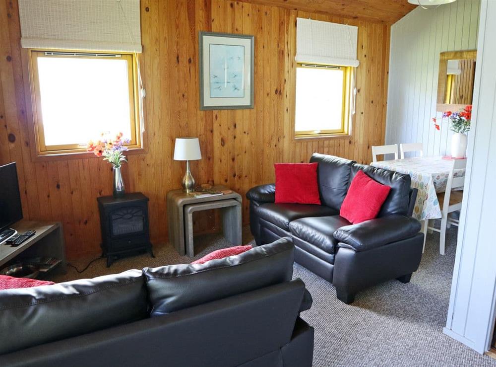 Comfortable open plan living space at Lochearn View Lodge in Lochearnhead, near Callander, Perthshire