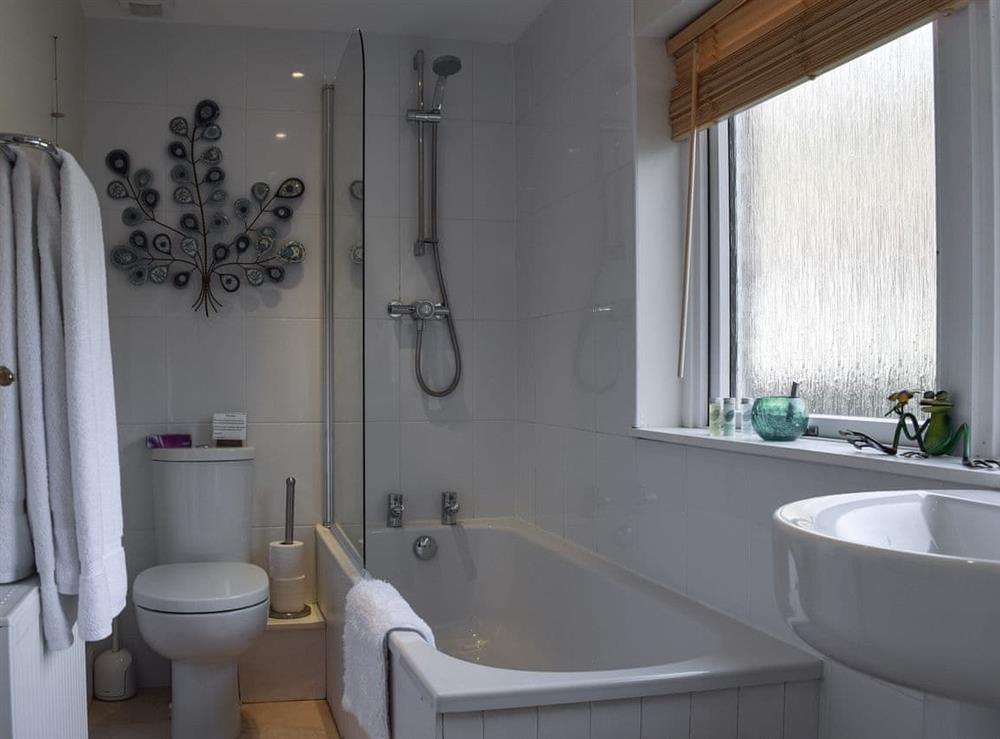 Bathroom at Lochearnside Lodge in St Fillans, near Crieff, Perthshire
