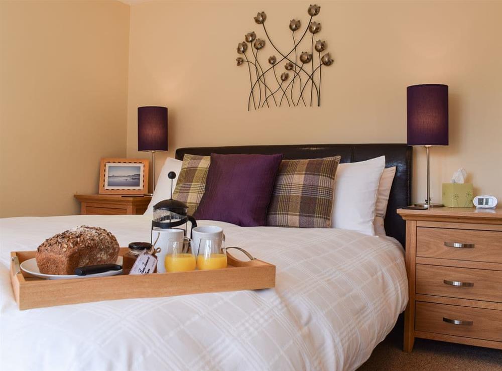 Double bedroom at Lochearnside Lodge in St Fillans, near Crieff, Perthshire