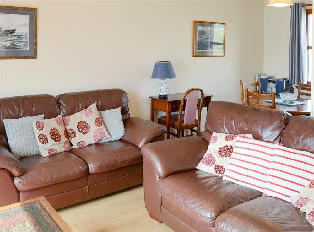 Spacious living area at Lochinchard Cottage in Kinlochbervie, Sutherland, Great Britain