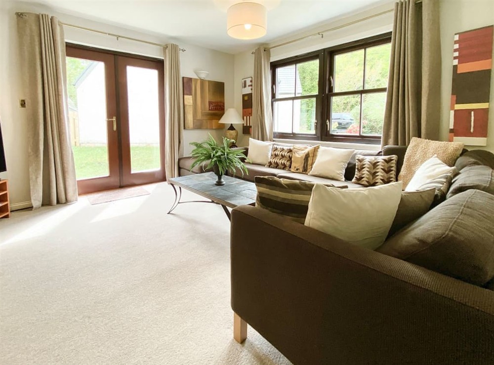 Living room at Lochindaal in Tarbert, Argyll