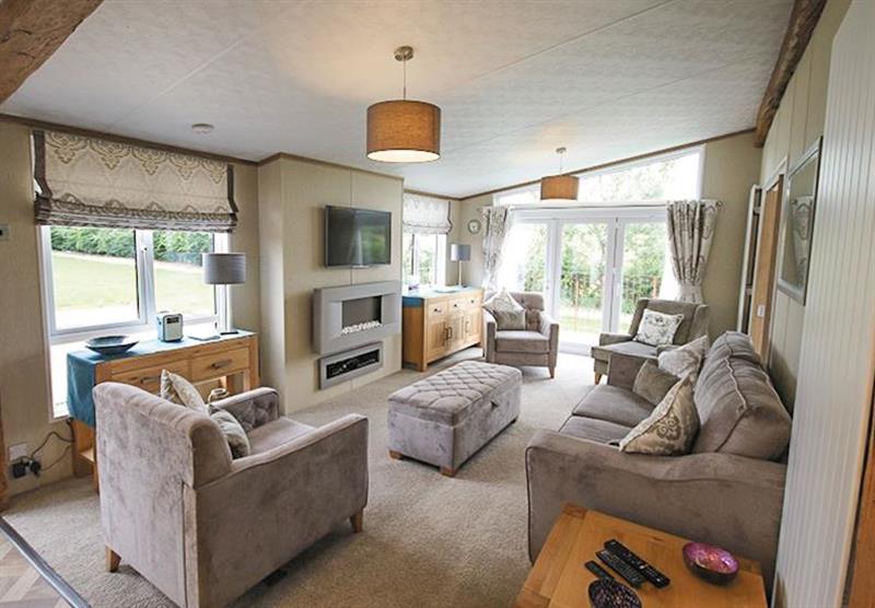 Living room in Premium Lodge at Lochmanor Estate in Lochmanor, Dunning