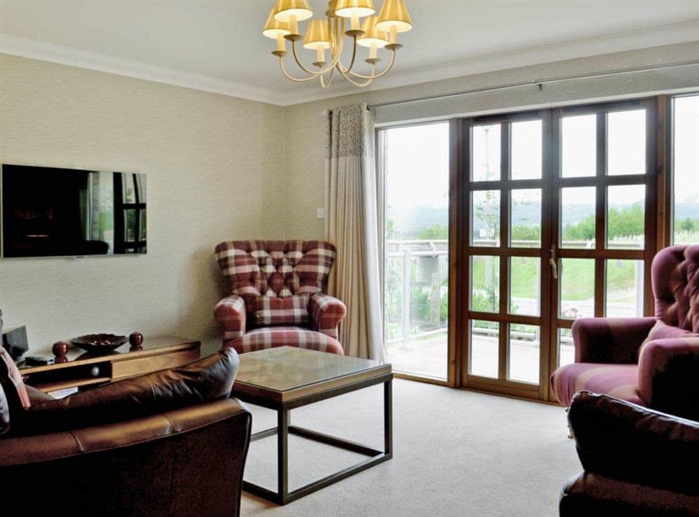 Living room at Lochnagar Lodge in Aviemore, Inverness-Shire