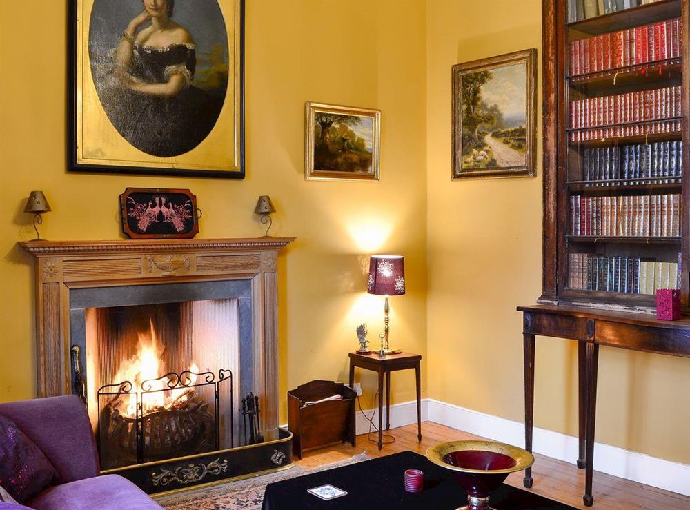 Living room with lots of character at Lochside Garden House in Kelso, Roxburghshire