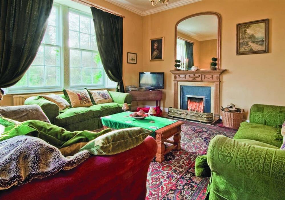 Living room at Lochside Garden House in Kelso, Roxburghshire