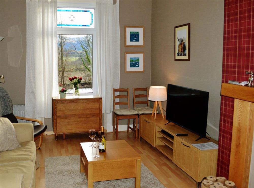 Cosy living room at Lochside in Kilmun, near Dunoon, Argyll