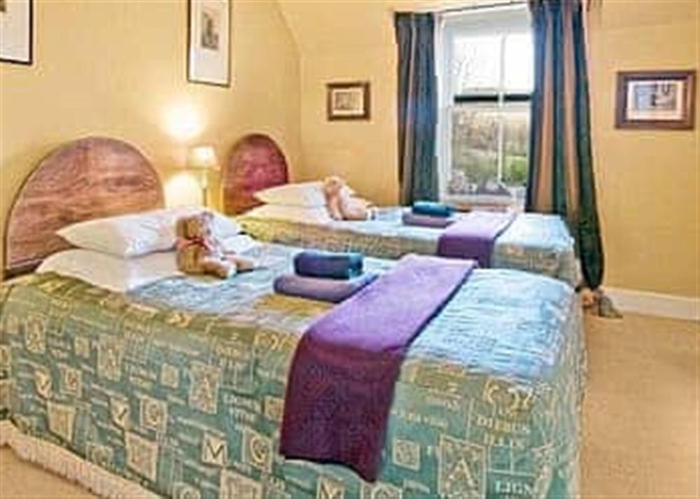 Twin bedroom at Lochside Stable House in Yetholm, near Kelso., Rroxburghshire