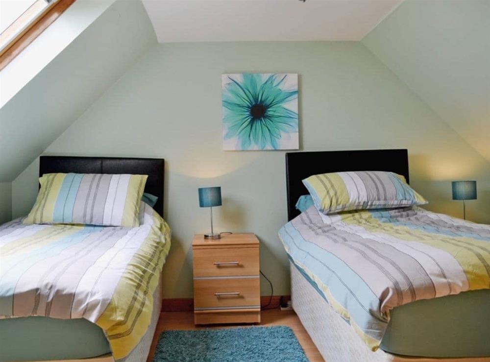 Twin bedroom at Lochview in Glendale, Isle of Skye., Highland