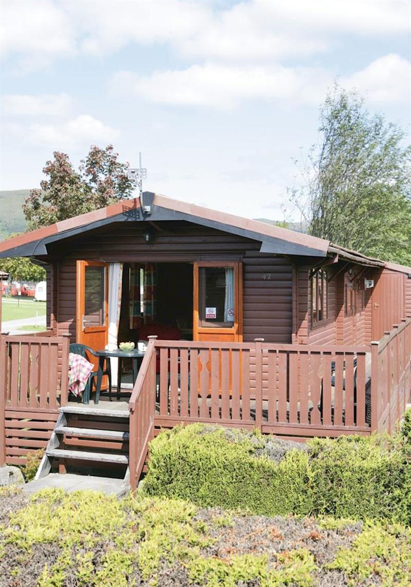 Typical Woodbury Lodge at Lochy Park in Inverness shire, Scotland