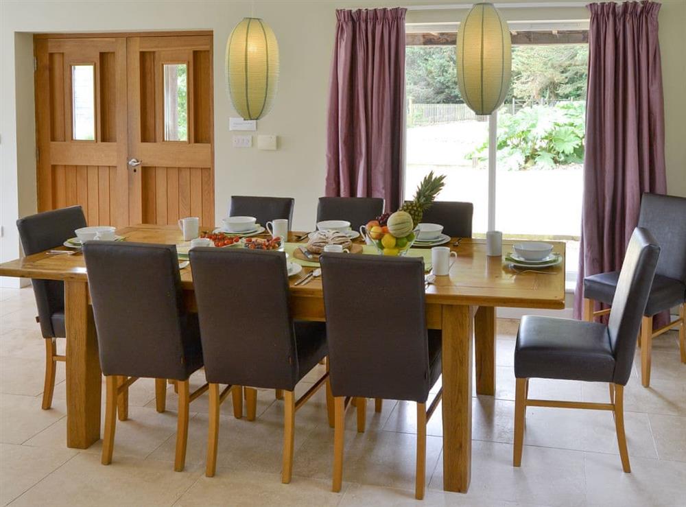 Convenient dining area at Lock Cottage in Aylsham, Norfolk., Great Britain