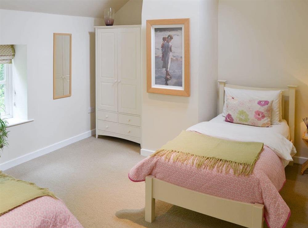 Light and airy twin bedroom at Lock Cottage in Aylsham, Norfolk., Great Britain