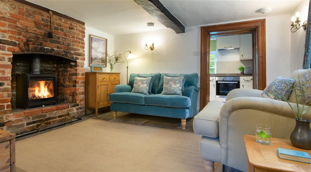 The sitting room at Lock Cottage in Faringdon, Oxfordshire