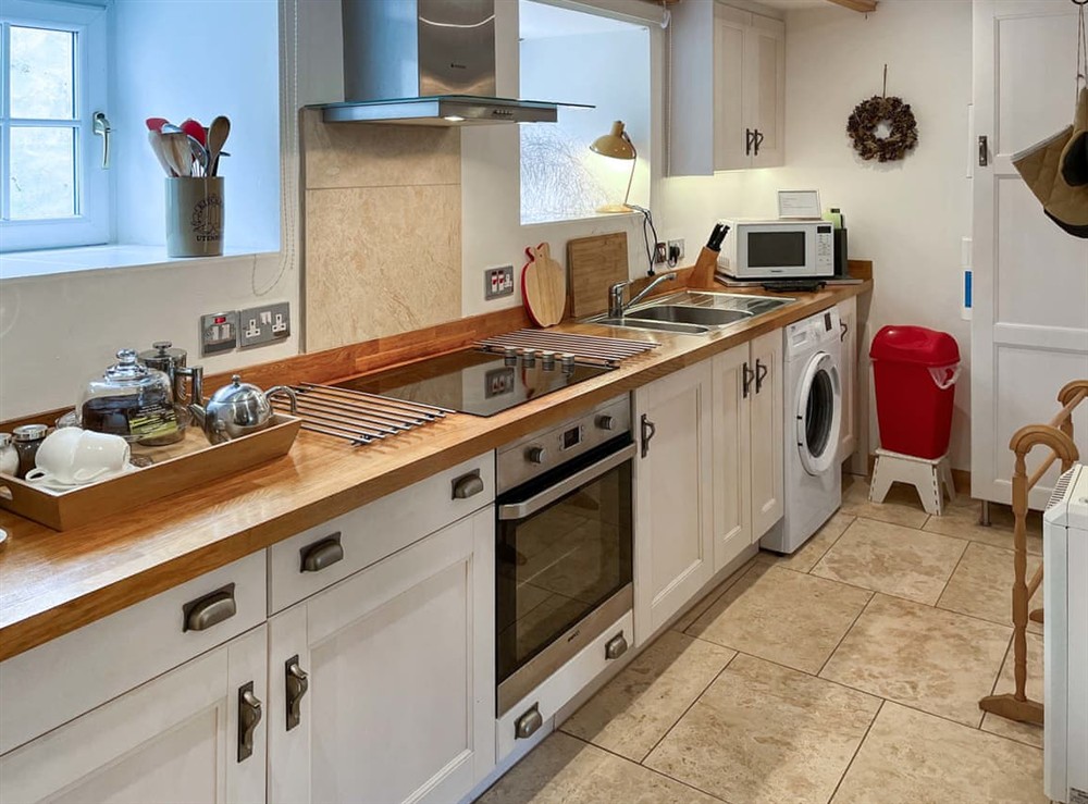 Kitchen at Lock Heather Cottage in Healaugh, near Reeth, North Yorkshire