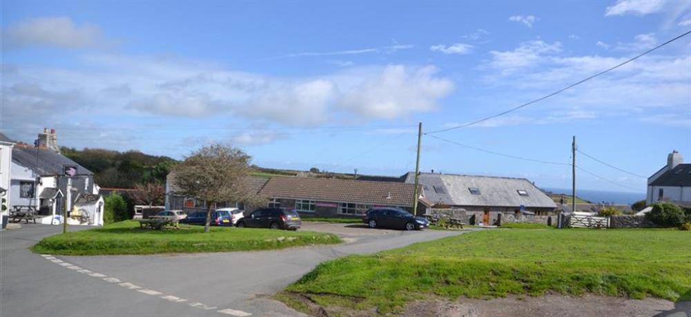 East Prawle village green, with pub, shop and cafe.