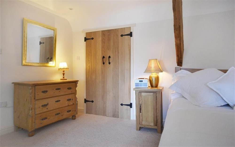 The comfortably furnished master with plenty of hanging and drawer space. at Locks Farm in East Prawle