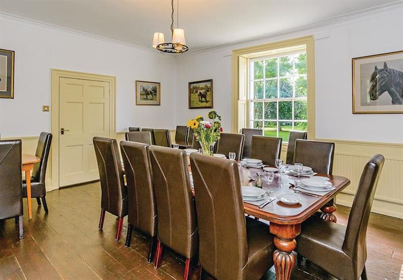 Dining room in Lode Hall at Lode Hall Cottages in Three Holes, Cambridge