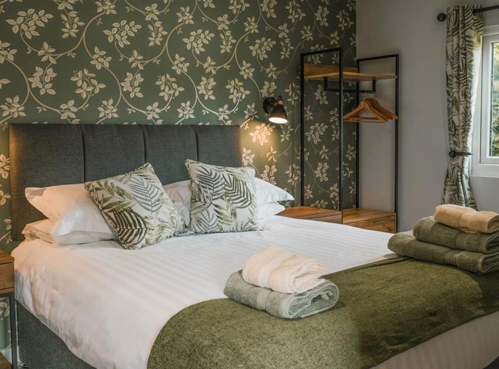 Double bedroom at Lodge 1 in Clifford, Herefordshire