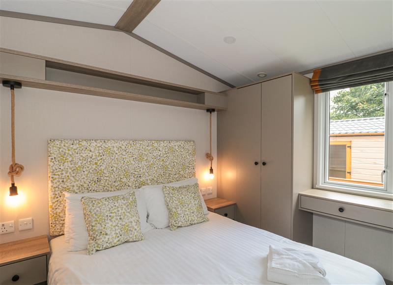 One of the 2 bedrooms at Lodge 11, Shipham