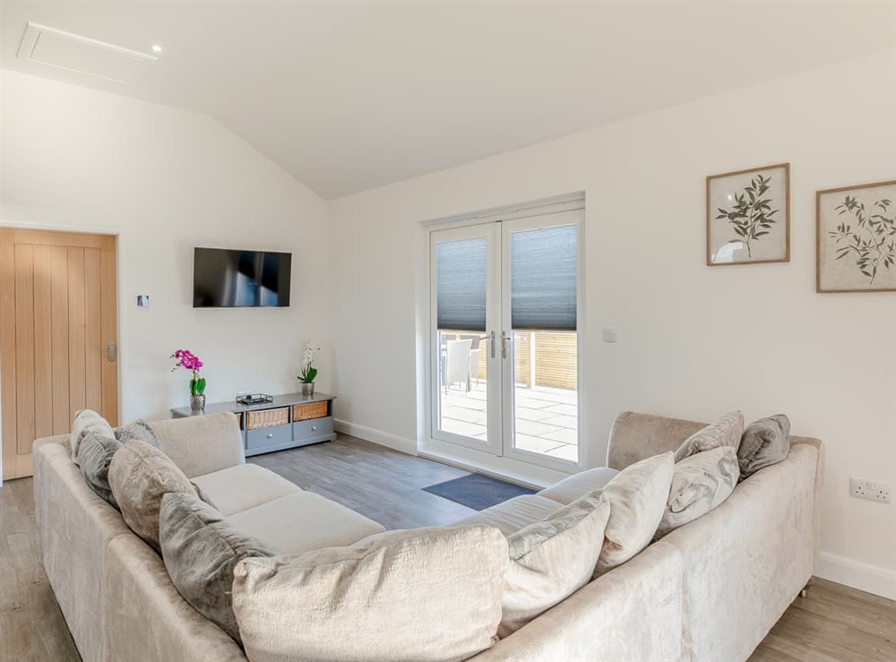 Living area at Lodge 2 in Saltfleetby, Lincolnshire