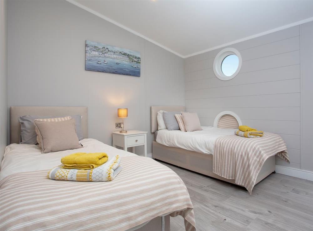 Twin bedroom at Lodge  42 NPH in Newquay, Cornwall