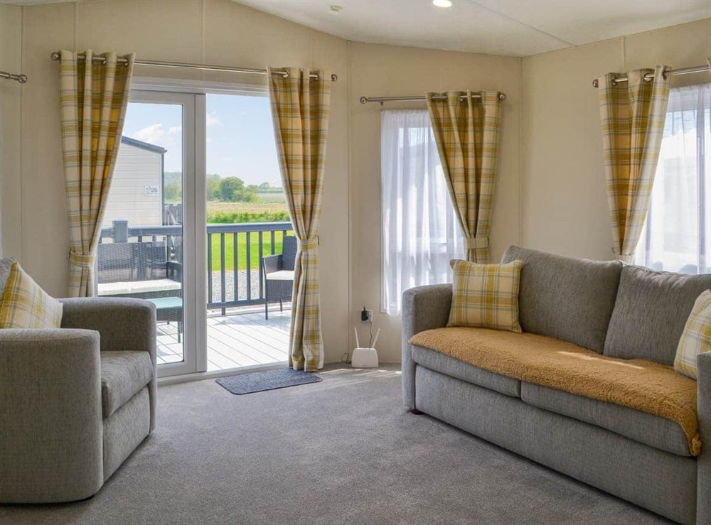 Living area at Lodge 46 in Bridlington, North Humberside
