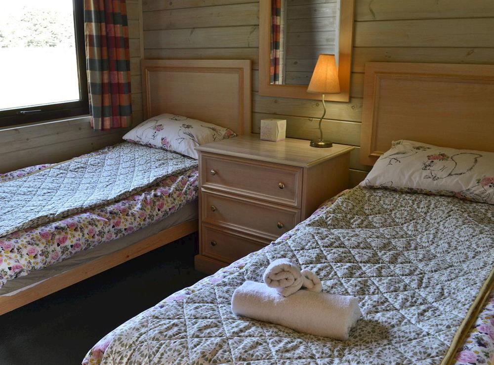Twin bedroom at Lodge 46 in Woolsery, near Bideford., Devon